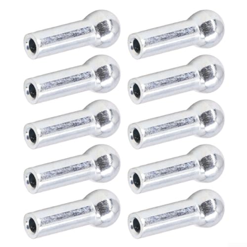 10 conectores de ojo de cable de hierro para máquinas de polea de gimnasio, diseñado para núcleos de cable de acero de 5 mm y 6 mm para asegurar extremos de pila de peso (5 mm)