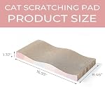 Cat Scratching Board cat Scratcher Cat Scratch Pad Cardboard cat scratchers for Indoor Cats Reversible Large Wide Corrugated with Catnip(2pcs) - Image 2
