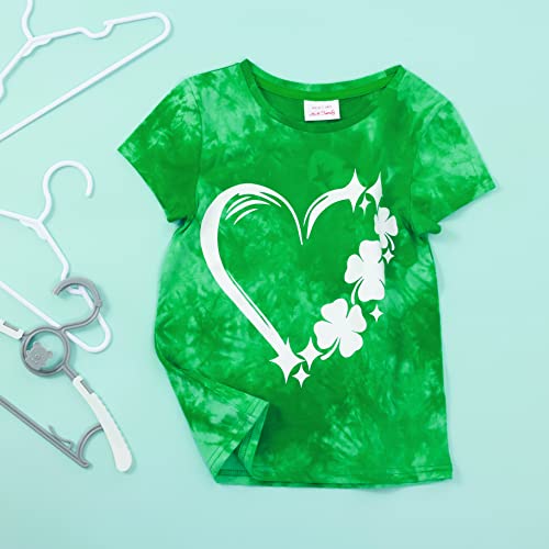 HH Family Girls St. Patrick’s Day Shirt Kids Green T-Shirt Clothing 4-12 Years4