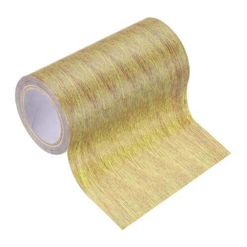 Image of PATIKIL Wood Grain Tape 4.7 inch x 15 Ft, Self-Adhesive Wood Texture Repair Tape Realistic Wood Effect Contact Paper Patch for Furniture Cabinets Floor Walls Home Decoration, Brown Oak