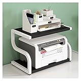 Doubles niveaux multifonctions : Double espace de rangement pour une imprimante, un télécopieur, un scanner, du papier, des dossiers, des livres, des agrafeuses, etc.