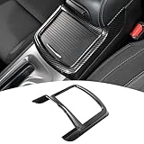 PDKLIN for Charger Center Console Cup Holder Trim Cover for Dodge Charger/Chrysler 300C 2011-2023 Black Carbon Fiber Interior Accessories
