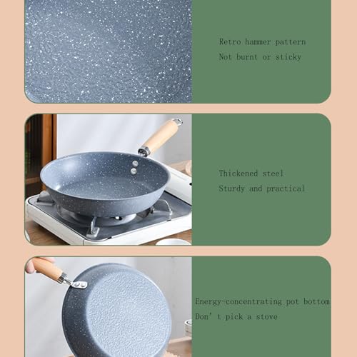 Wok de acero con fondo plano antiadherente miniatura 7