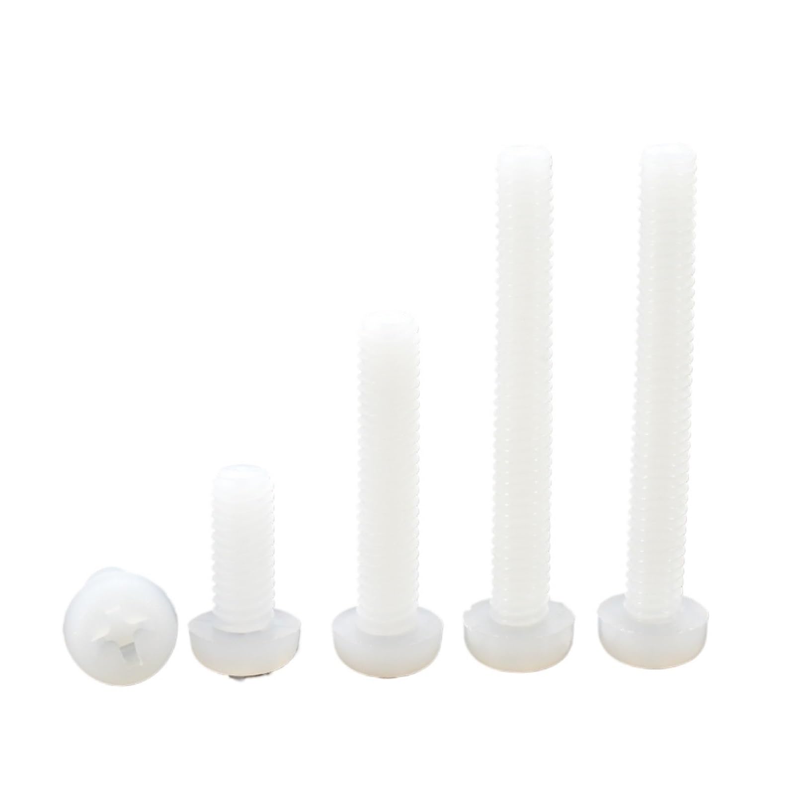 Vite M2,5 X 5 Mm DIN84 Di Plastica Con Testa Rotonda A Spacco Diam. M2