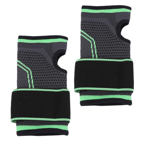 Didiseaon 2Pcs Elastic Sports Wrist Sleeves Sweat Absorbing Breathable Wrist Support for Fitness Weight Lifting Sprain Protector