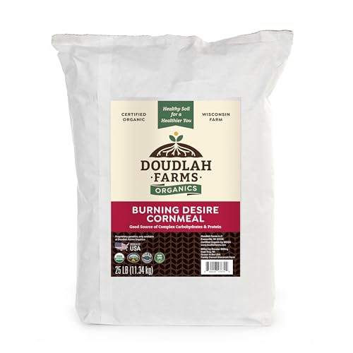 Organic Red Cornmeal Heirloom Red Dent Corn 25 lb Bulk - Non-GMO, Glyphosate Free - Biodynamic & Regeneratively Farmed Ground Cornmeal for Baking, Cornbread, & Tortillas By a Wisconsin Family Farm