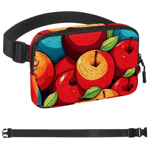 Sac banane à bandoulière sac mains libres décontracté multicolore pour sport