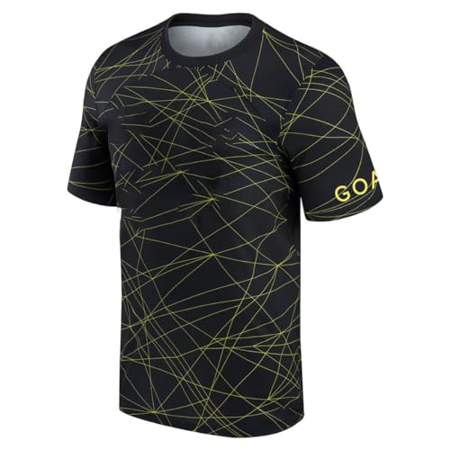 Image of Football Soccer Barce Messi 10 Jersey Set Football T-Shirt with Black Shorts (Kid's, Boy's & Men's)