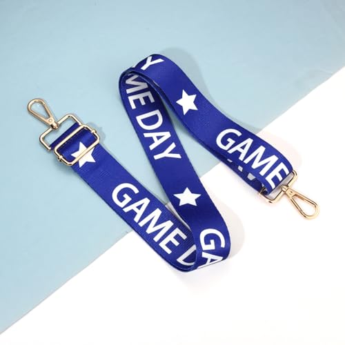 Image of Game Day Purse Strap Replacement Crossbody Wide Shoulder Strap Star Football Strap for Stadium Approved Clear Bag