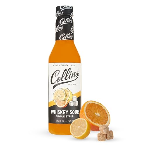 Collins Whiskey Sour Syrup, Made with Orange…