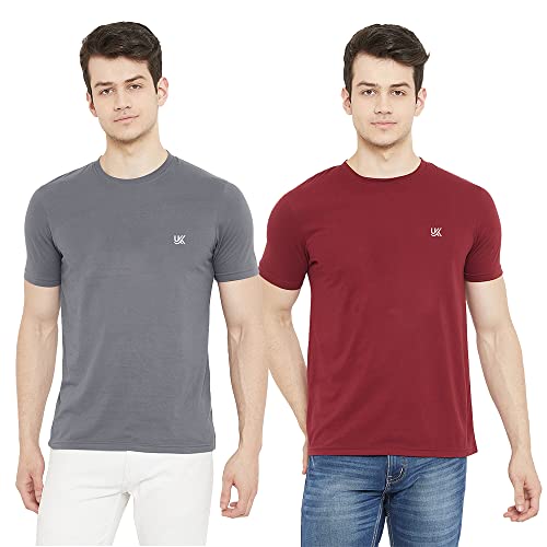 Image of Cotton Solid Regular Fit Half Sleeve T-Shirts for Men