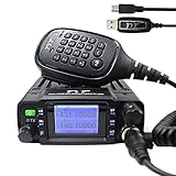 TYT TH-8600 Mini 25 Watt Dual Band 2 Way RadioI P67 Waterproof Radio VHF/UHF144-148mhz 420-450mhz Car Mobile Transceiver with Free Programming Cable