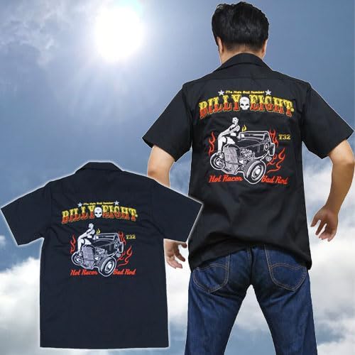 Amazon.co.jp: ビリー・エイト・ワークシャツ【HOT ROD フォード