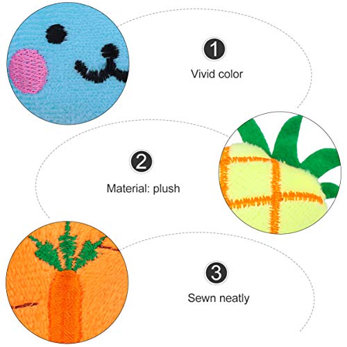 Popetpop Brinquedos interativos para gatos de interiores, gatinhos, mastigáveis, gatos, frutas, dese