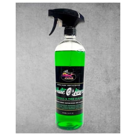 White Lines WL-32 Street Juice Products Whitewall & Tire Cleaner Safe for Cars, Trucks, Motorcycles, RVs & More, 32 fl oz