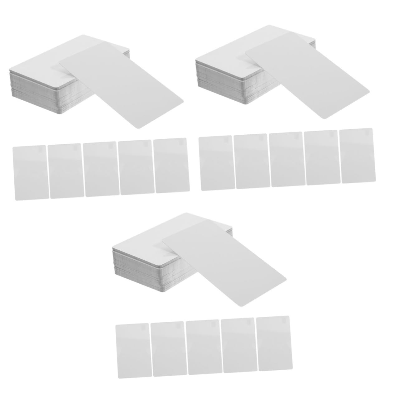 DOITOOL 3 Series Tarjetas De Visita De Metal Sublimación Tarjetas De Negocios Material Resistente Para Diy 50 Piezas*3