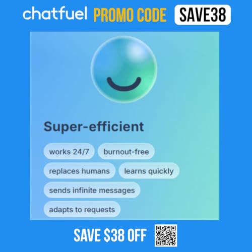 Chatfuel Coupon Code SAVE38 cover art