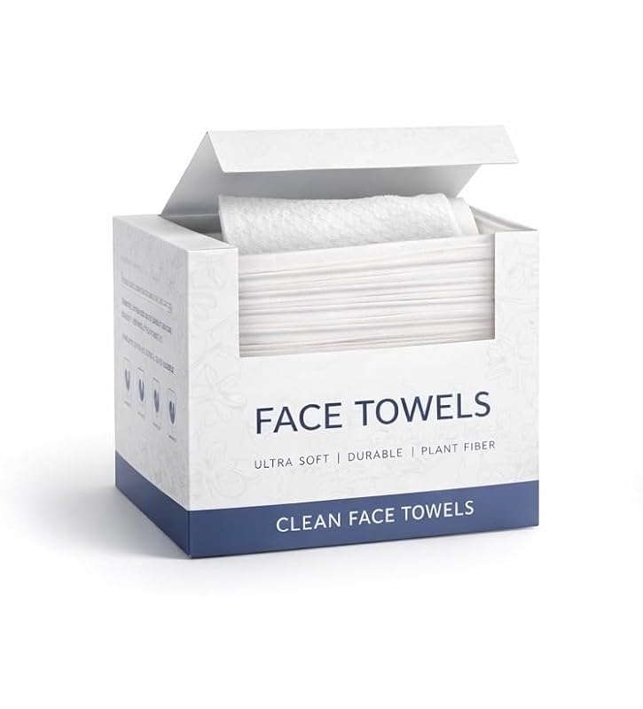 Toalhas Faciais Descartáveis Generic XL, 20,07 x 30,48 cm, Pacote com 50