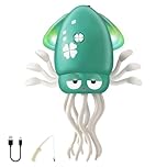Aolieh Dancing Octopus Toy, Crawling Baby Toy for Babies & Toddlers, Rechargeable Sensory Toy with Lights, Music and Obstacle Avoidance, Gift for 6-12 Months, 1 2 3 Year Olds (Green)