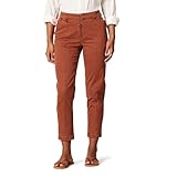 Amazon Essentials Women's Stretch Chino Utility Detail Pant, Rust Orange, 10