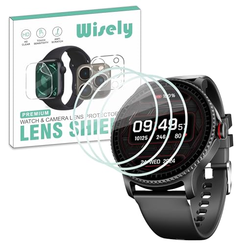 Image of Wisely |Pack of 3pc| Screen Guard Shock-Proof Screen Protector For Boat Lunar Discovery (1.39'' inch) Anti Shock, Anti-Scratch, HD Clear, Full Cover