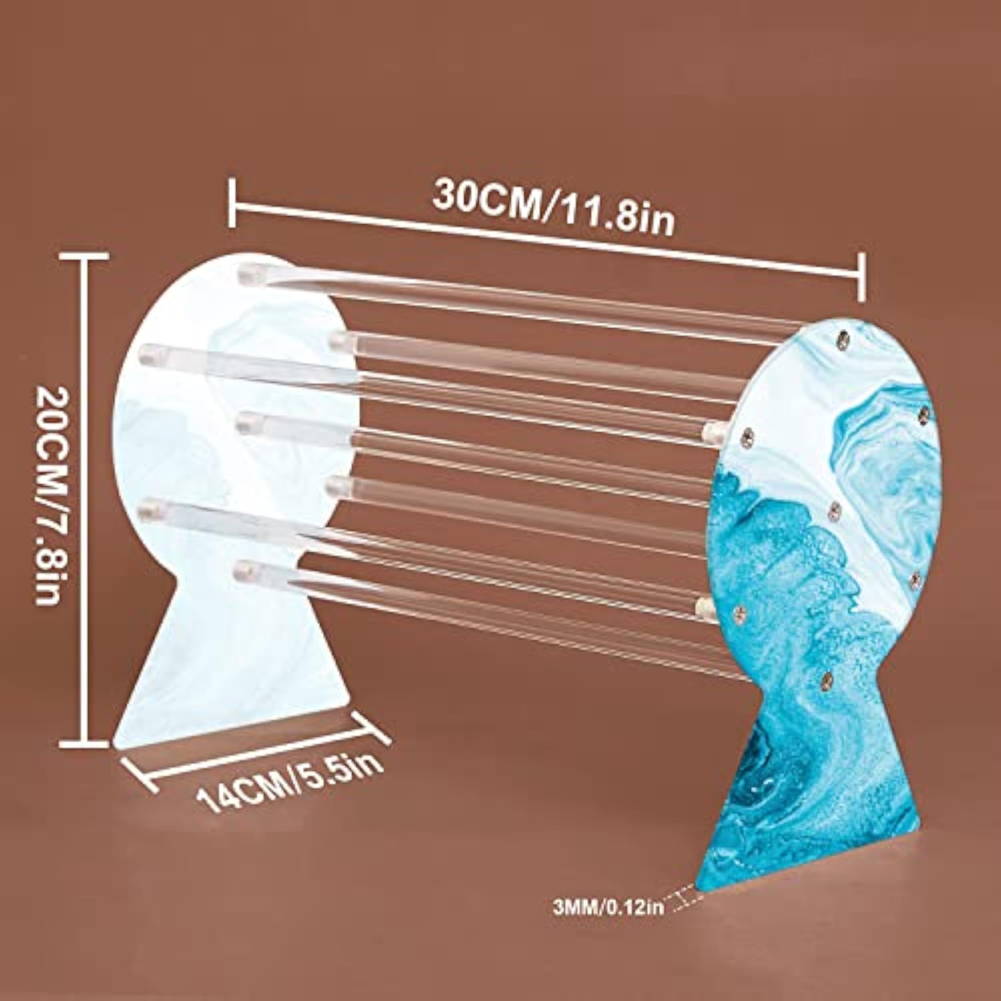 Acrylic Headband Holder Organizer, Stylish Hair Accessories Stand