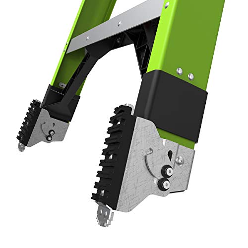 Little Giant Ladders, King Kombo, Technical, 8 Ft. A Frame, 14 Ft. Extension, Ground Cue, V-bar, Sure Set Feet, Fiberglass, Type 1AA, 375 lbs weight rating, (13814-074)