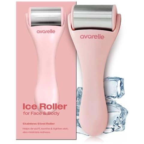 AVARELLE Ice Roller for Face | Women Eye Roller & Face Massager for Puffy Eyes | Face Ice Roller & Cold Skin Care Tools for Puffy Eyes & Dark Circles | Lymphatic Drainage Massager Face by Spot Tech Cover