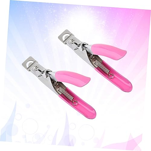 Healeved 2pcs cortaúñas de acero inoxidable para manicura y pedicura miniatura 6