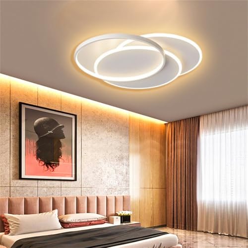 Plafonnier LED Dimmable Carré Moderne à Télécommande pour Salon - 6