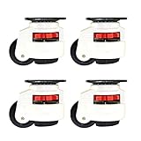 STARKE TRAGFÄHIGKEIT: Eine einzelne Radlast beträgt ca. 250 kg, vier Räder können ca. 1000 kg tragen. Es bewegt sich reibungslos, ist sehr verschleißfest, absorbiert Stöße und beschädigt den Boden nicht.