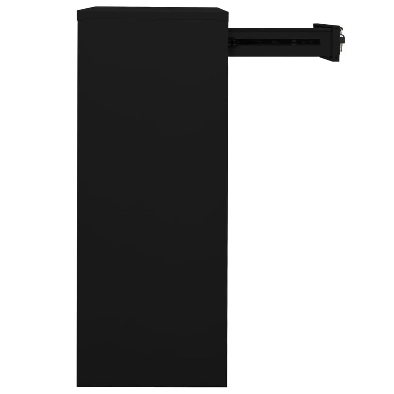 Armadio da ufficio in acciaio, 90 x 40 x 102 cm, con 2 cassetti e ripiani, per ufficio e archivio documenti