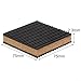 Rubber Cork Composite Mat for Treadmill, Washing Machine & Heavy Industrial Equipment – Low-Noise Vibration Dampening Pad, 75 x 75 x 22.3 mm, 4-Pack
