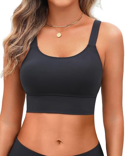 Women Sports Bra Swim Tops - Crop Bikini Top Supportive Bathing Suit Top Swimwear4