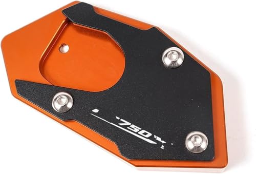 Pied béquille latérale coussinet agrandisseur NC750X moto CNC orange