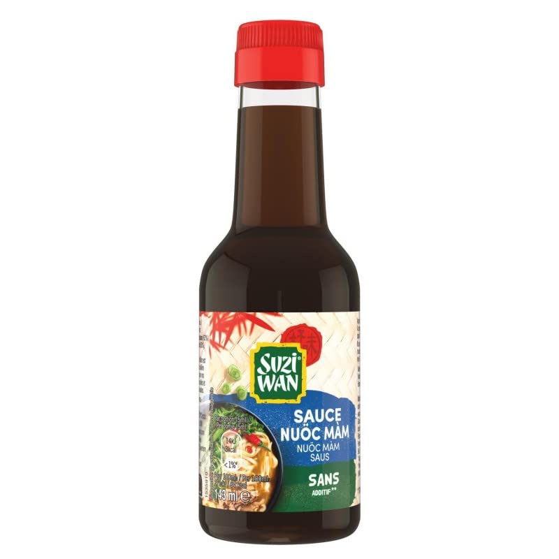 Savourez l'Authentique Nuoc Mam 143ml de Suzi Wan - Le Trésor de l'Asie en Cuisine! Traits gustatifs exceptionnels! - Le Lot De 4