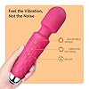 Tokomes Handheld Massager,Power Wand Wireless Rechargeable Vibrating Massager, Body Massaging for Woman and Back Neck Muscle Aches (Pink) #1