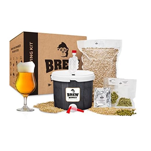 Brew Monkey® Kit de Brassage Bière Triple | Kit Base de 5L | 8,2% Alc. | Kit Fabrication Bière | Idée Cadeau Homme | Kit Bière