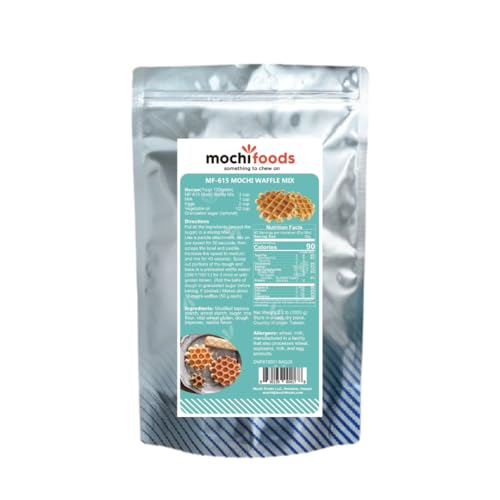 Mochi Foods Original Mochi Waffle Mix, Vanilla Flavor, Makes Crispy