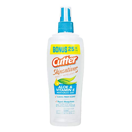 Cutter Skinsations Insect Repellent (12 Pack), Repels Mosquitos, Ticks, Gnats, Fleas, 7% Deet, 6 Fl Ounce (Pump Spray) #TOP7