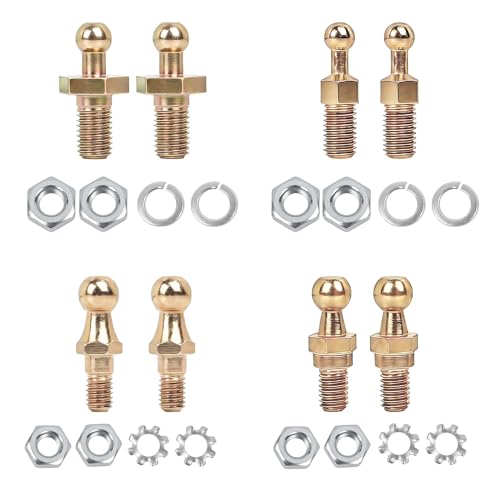 2 Sets 20-2 Carburetor Throttle Ball Assortment with Cable Ball End | Compatible with Holley Carburetor Linkage for Enhanced Control丨Durable Steel Material Throttle Ball Kit