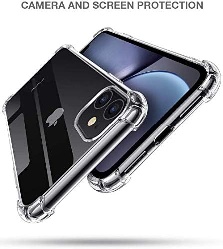 ASD Accessories iPhone 11, Clear Shockproof Bumper Case Soft TPU Silicone Case Cover[Drop Protection] Crystal Gel Case Skin (iPhone 11, Clear)