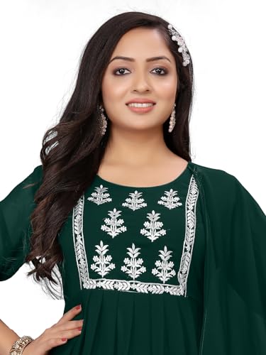 Image of Women's Georgette Fabric Kurti with Dupatta for Any Occassion | Kurti Set for Women