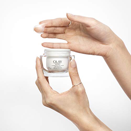 Face Mask Gel By Olay Masks, Overnight Facial Moisturizer With Vitamin C And Hyaluronic Acid For Brighter Skin, 1.7 Fl Ounce #TOP3