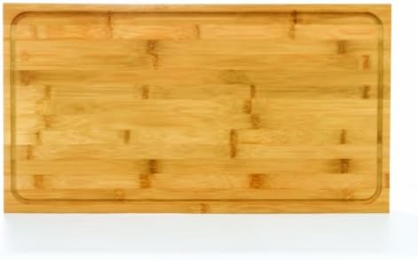 Camco Bamboo Stove Top Work Surface with Adjustable Legs & Built In Juice Groove - Covers Stove Top To Create Additional Kitchen Workspace - 2 Burner (43547)