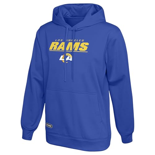 Outerstuff NFL Mens Stated Pullover Fleece Hoodie Los Angeles Rams X-Large Team Color