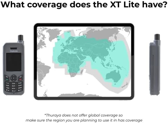 Miniatura 9 de OSAT Thuraya XT-LITE Teléfono satelital + SIM prepago estándar de 30 unidades  Validez de 365 días  Cobertura de voz y SMS para comunicaciones