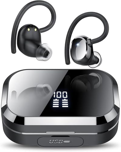 Wireless Earbuds, Bluetooth 5.3 Headphones In Ear with 4 ENC Noise Cancelling Mic, 2026 New Bluetooth Earbuds Mini Deep Bass Stereo Sound, 120H Playtime LED Display Wireless Earphones IPX7 Waterproof