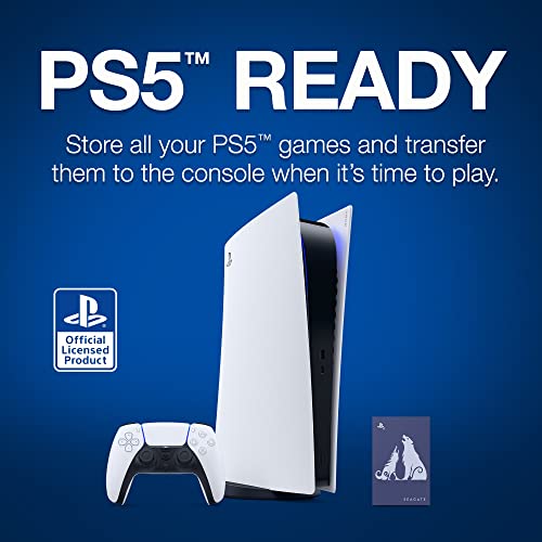 Image of Seagate God of War Ragnarok Limited Edition Game Drive 2TB External Hard Drive - USB 3.0, ICY Blue LED Lighting, Officially-Licensed for Playstation Consoles (STLV2000100)