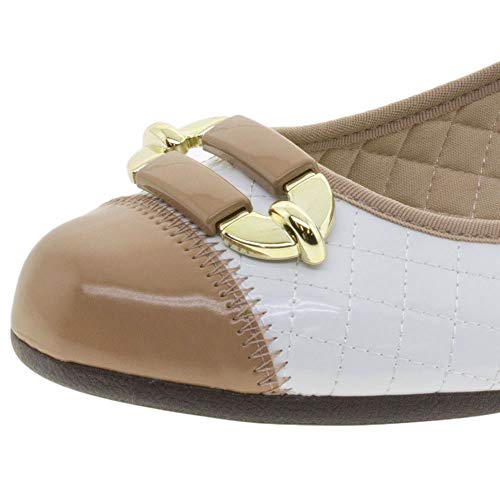 Sapatilha Feminina Moleca - 5230430 BRANCO/BEGE